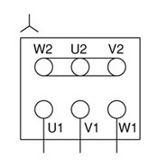 branchement en étoile d'un moteur triphasé