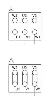 raccordement moteur triphasé