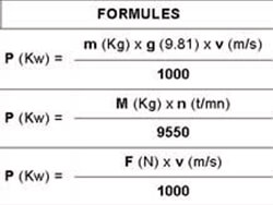 formule puissance moteur